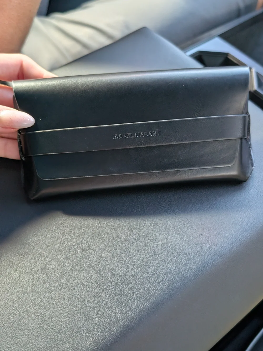 Isabel Marant Black Rectangular Sunglasses